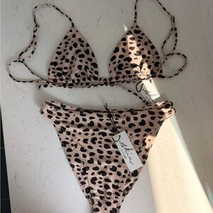 SAME Leopard Print Bikini Set